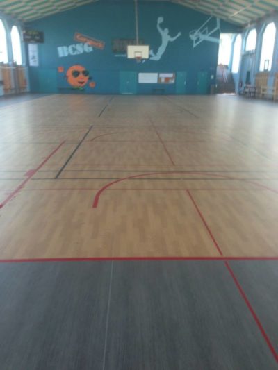 Sol plastique salle de sport